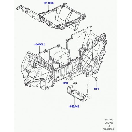 Land rover console Range Sport (LR016897)