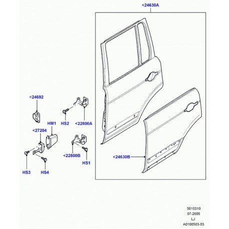 Land rover bague d'etancheite Range L322 (LR018028)