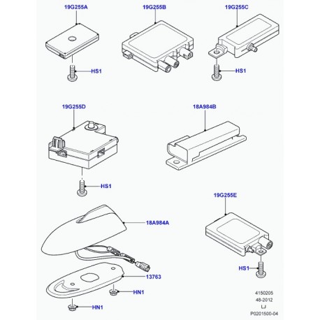 Land rover antenne gps Range L322 (LR018031)