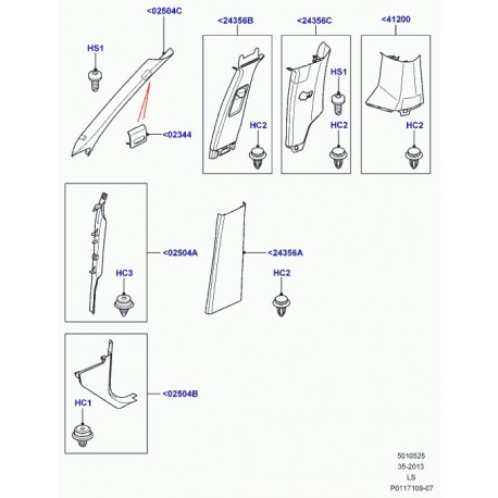 Land rover couverture Discovery 3 (LR018779)