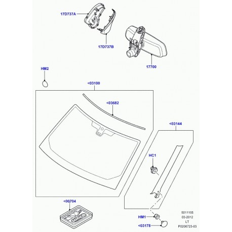 Land rover couverture Discovery 3, Range L322, Sport (LR018798)