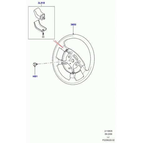 Land rover couverture Range L322 (LR018962)