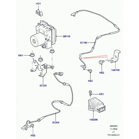 Land rover organe de commande Discovery 3, Range L322, Sport (LR019347)