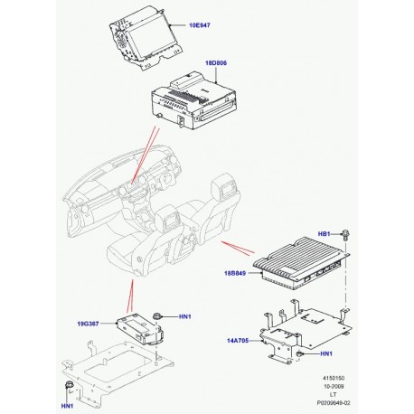 Land rover support Discovery 3, Range Sport (LR019475)