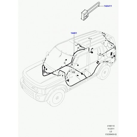 Land rover cable Discovery 3 (LR019608)