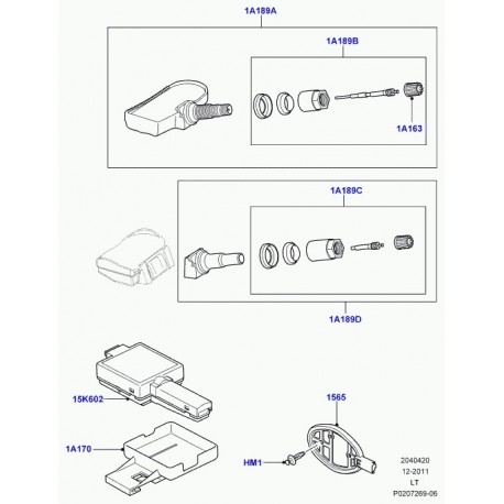 Land rover support recepteur Discovery 3, Range Sport (LR020115)