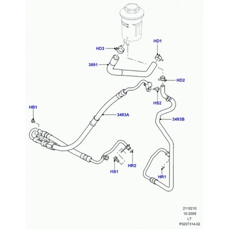 Land rover bague d'etancheite Range Sport (LR020211)