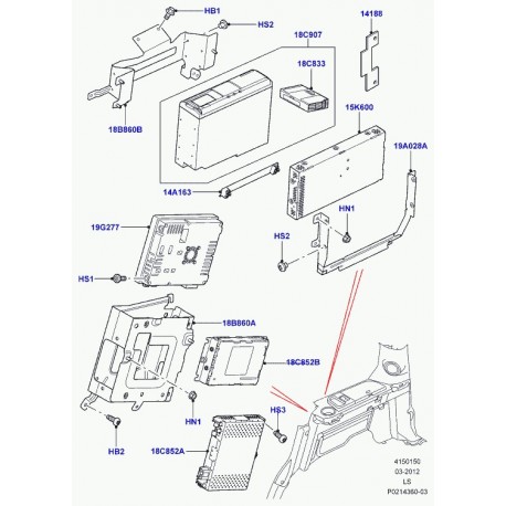 Land rover support Discovery 3 (LR020945)