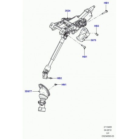 Land rover goujon special Evoque (LR020995)