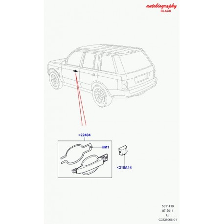 Land rover applique de finition Range L322 (LR021844)