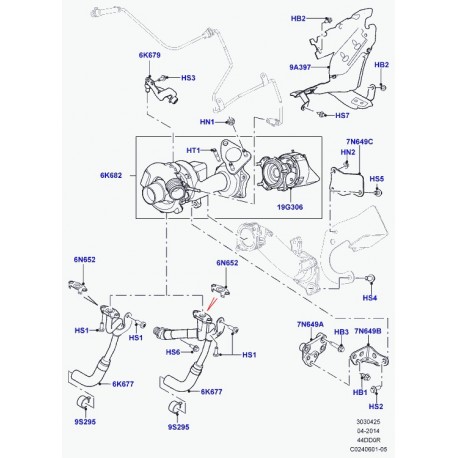 Land rover support Range L405,  Sport (LR022792)