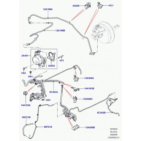 Land rover fixation flexible adepression Range L405,  Sport (LR022964)