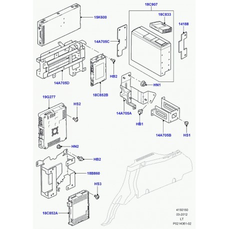 Land rover syntoniseur de television Discovery 3, Range L322, Sport (LR023070)