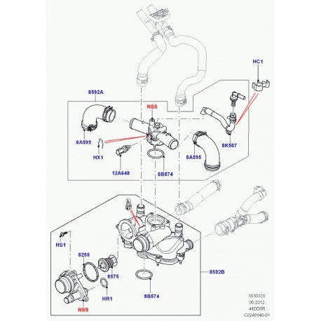 Land rover joint Range L405,  Sport (LR023137)