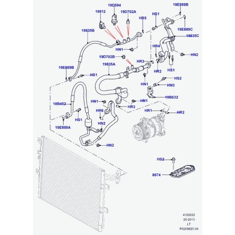 Land rover chapeau Range Sport (LR023245)