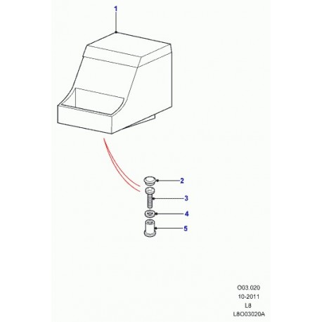 Land rover fourre-tout Defender 90, 110, 130 (LR023493)