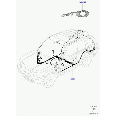 Land rover cablage Discovery 3, Range Sport (LR023966)