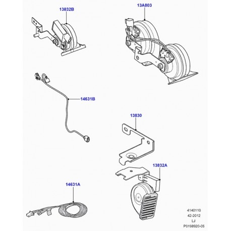 Land rover cablage Range L322 (LR024770)