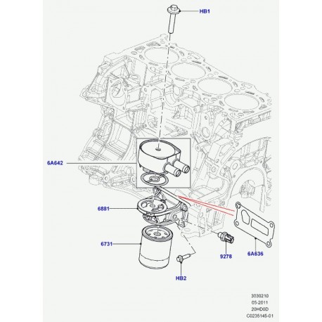 Land rover vis speciale Evoque (LR025516)