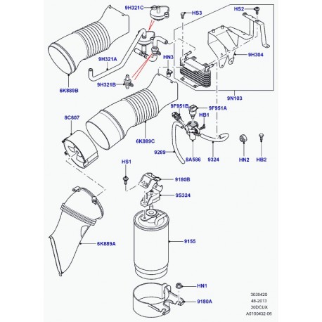 Land rover vis Range L322 (LR025847)