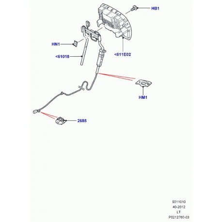 Land rover manchon caoutchouc Discovery 3, Range Sport (LR027984)