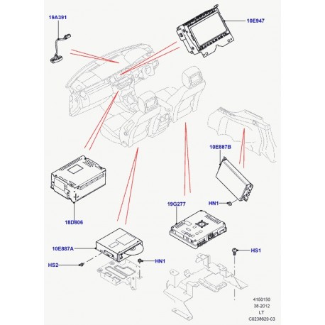 Land rover microphone Discovery 3, Range Sport (LR029613)