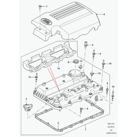 Land rover housse protectrice Defender 90, 110, 130 (LR029710)