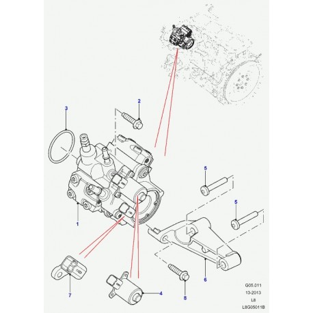 Land rover support Defender 90, 110, 130 (LR029970)