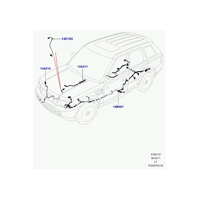 Commander wiringair suspension Discovery 3, Range L322, Sport LAND