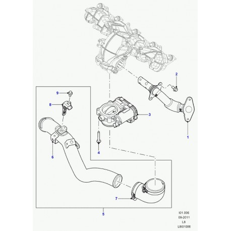 Land rover vis Defender 90, 110, 130 (LR030034)