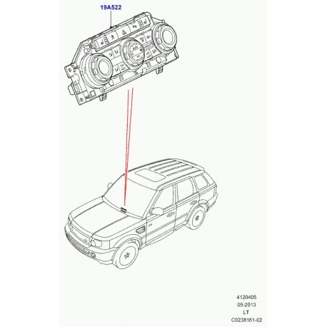 Land rover ensemble de commande chauffage Range Sport (LR030181)