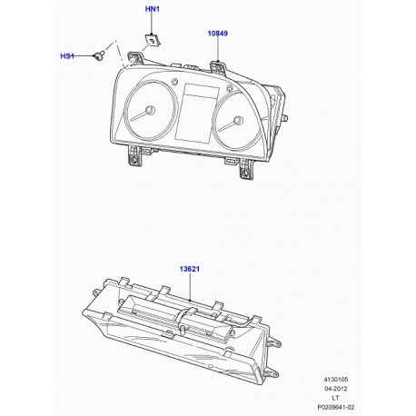 Land rover tableau de bord Discovery 3, Range Sport (LR031804)