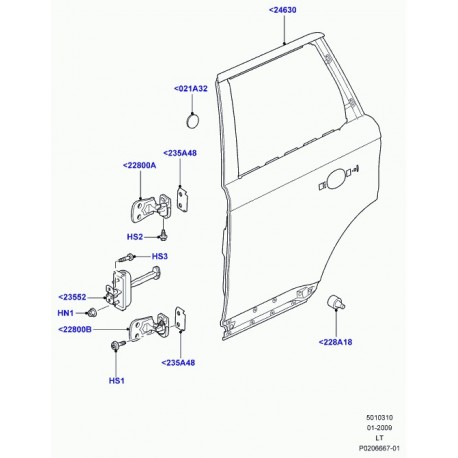 Land rover vis a tete bombee Discovery 3, Range Sport (LR033165)