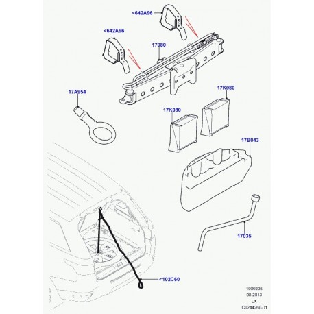 Land rover sangle sac d'outils Range L405,  Sport (LR034911)