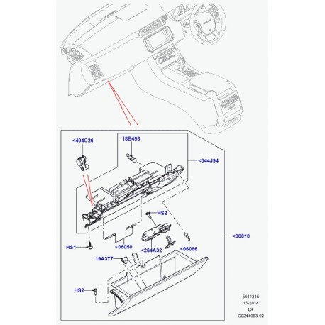 Land rover land rover decal Range L405,  Sport (LR035176)