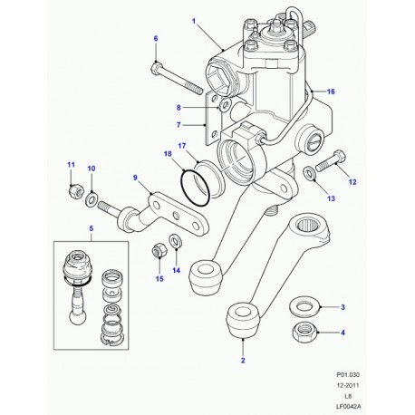 Land rover plaque de recouvrement Defender 90, 110, 130 (LR035210)