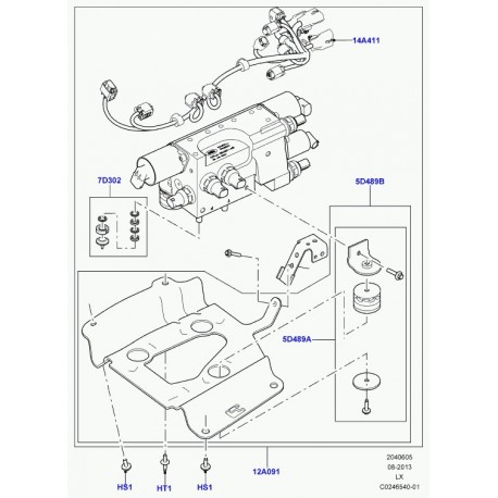 Land rover goujon Range L405,  Sport (LR035498)