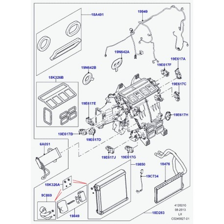 Land rover kit glue and gun Range L405,  Sport (LR036376)