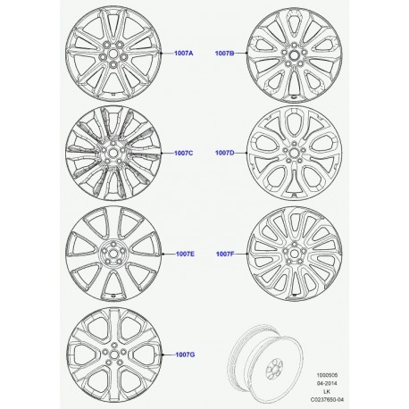 Land rover elge leichtetall Range L405 (LR037745)