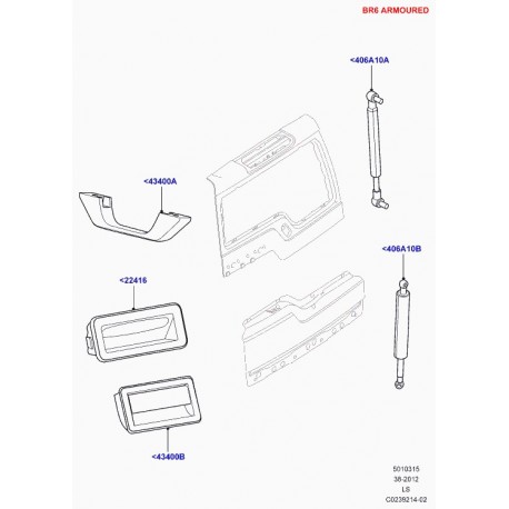 Land rover embase manivelle Discovery 3 (LR038094)