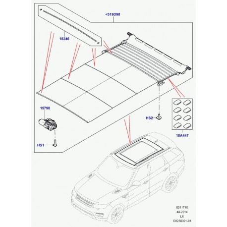 Land rover vis carter-torx Range L405,  Sport (LR038282)