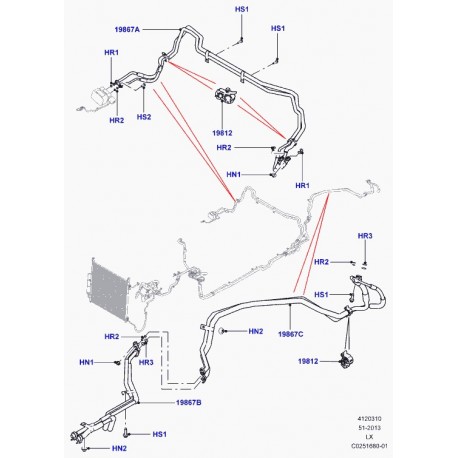 Land rover support Range L405,  Sport (LR038548)