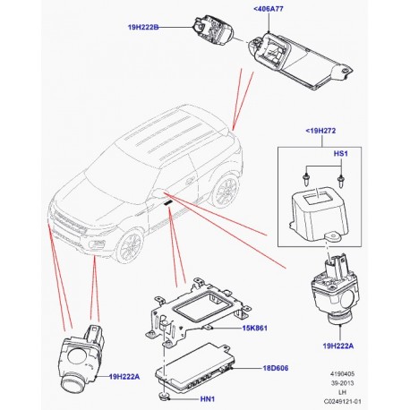 Land rover vis a tete cylindrique Discovery 3, Evoque, Range L405, Sport (LR038616)