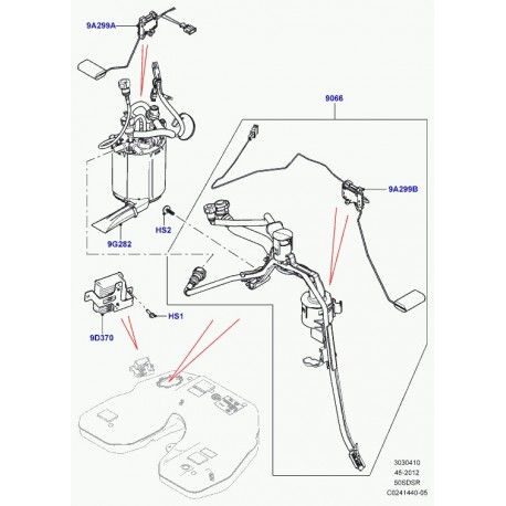 Land rover vis a tole Range L405,  Sport (LR038710)