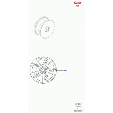 Land rover elge leichtetall Range Sport (LR038841)