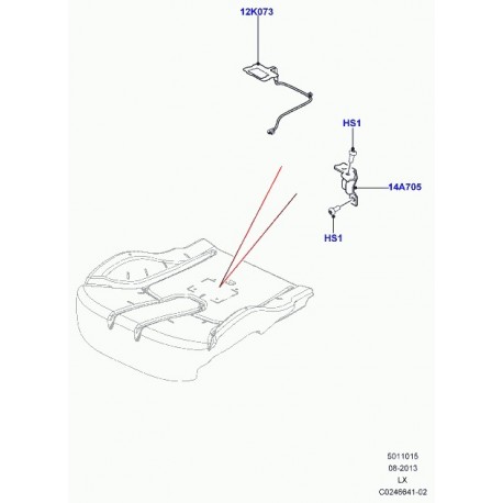 Land rover support senseur Range L405,  Sport (LR039020)