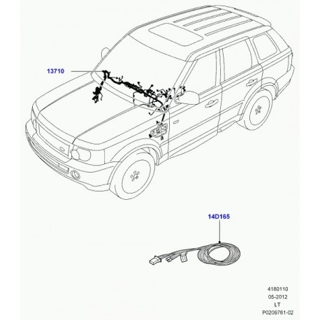 Land rover fil reparation Discovery 3, Range Sport (LR039515)