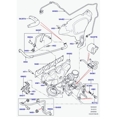 Land rover vis raccord Evoque (LR041432)