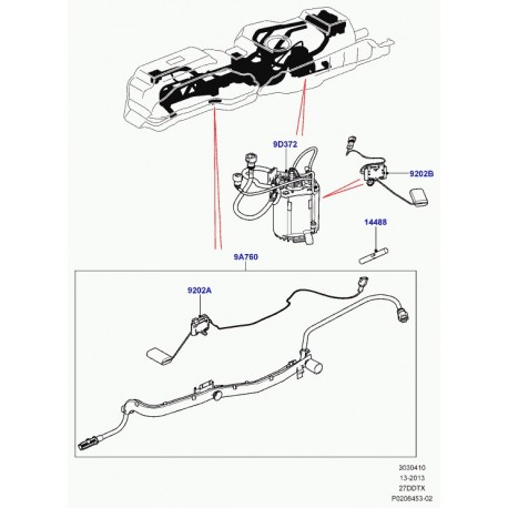 Land rover support reservoir de combustible Discovery 3 (LR042974)