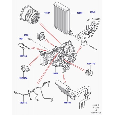 Land rover moteur Discovery 3 (LR043489)